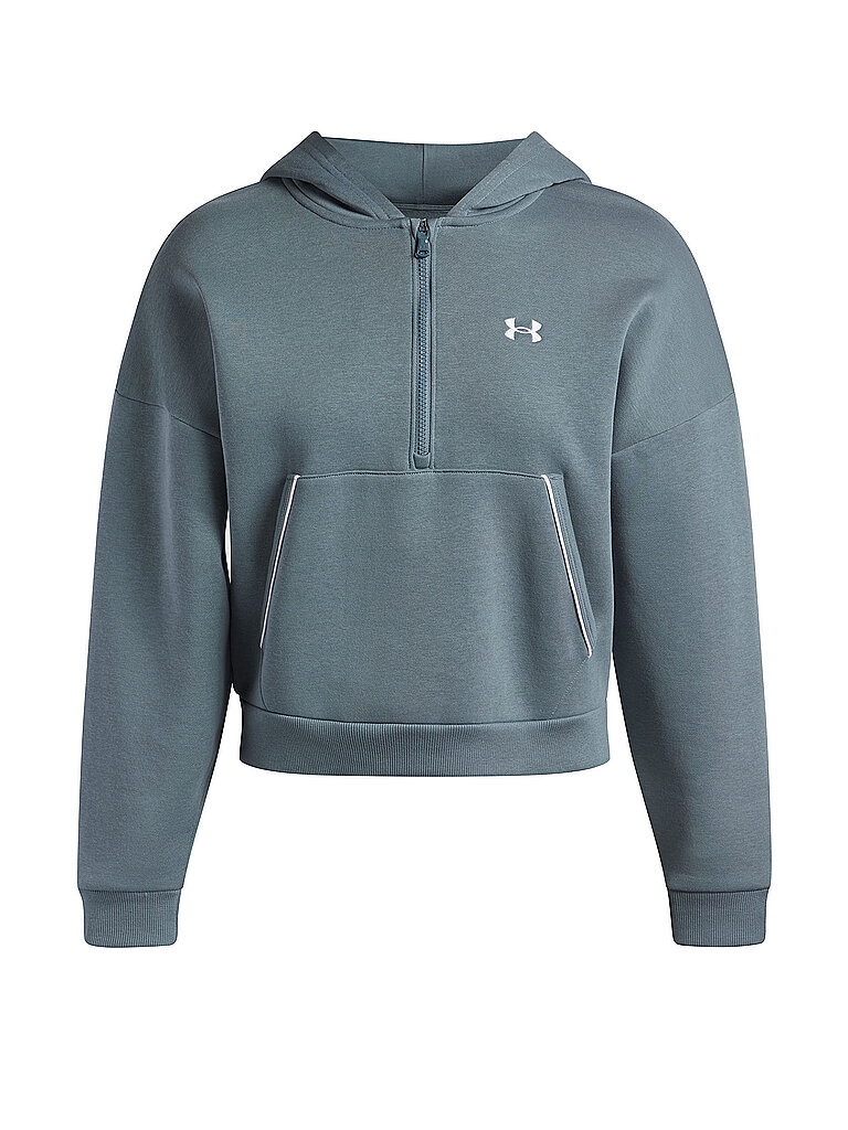UNDER ARMOUR Damen Hoodie UA Rival Fleece Piped petrol | XS